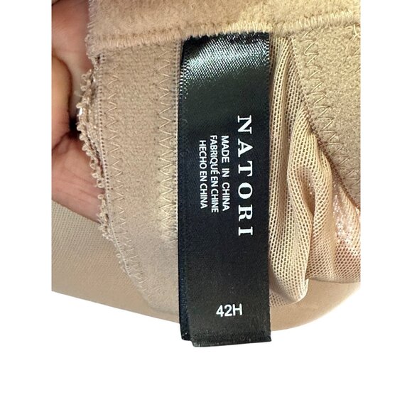 Natori Feathers Full Figure Contour Underwire Lace Bra Nude 42H - Picture 6 of 6